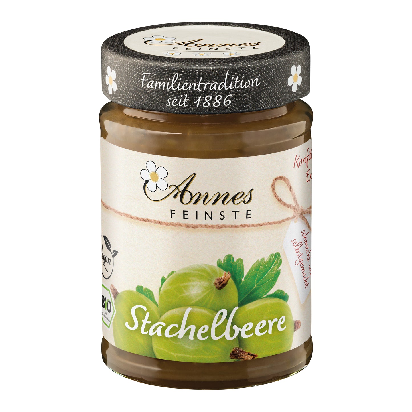 332073 Džem angreštový výběrový 225 g BIO   ANNES FEINSTE-1