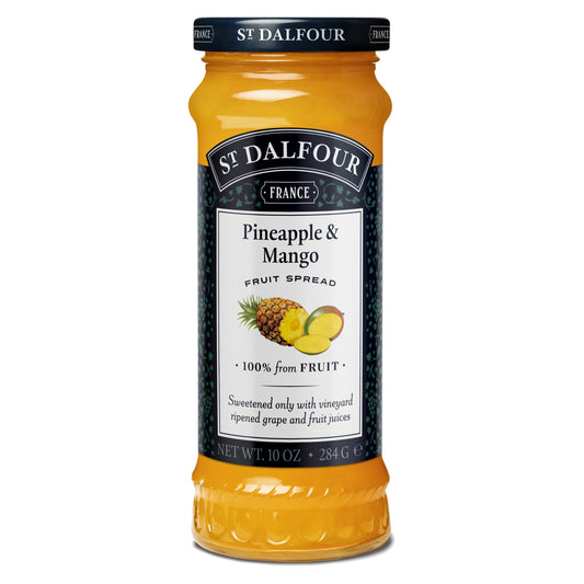 332079 Pomazánka ovocná ananas a mango 284 g   DALFOUR-1
