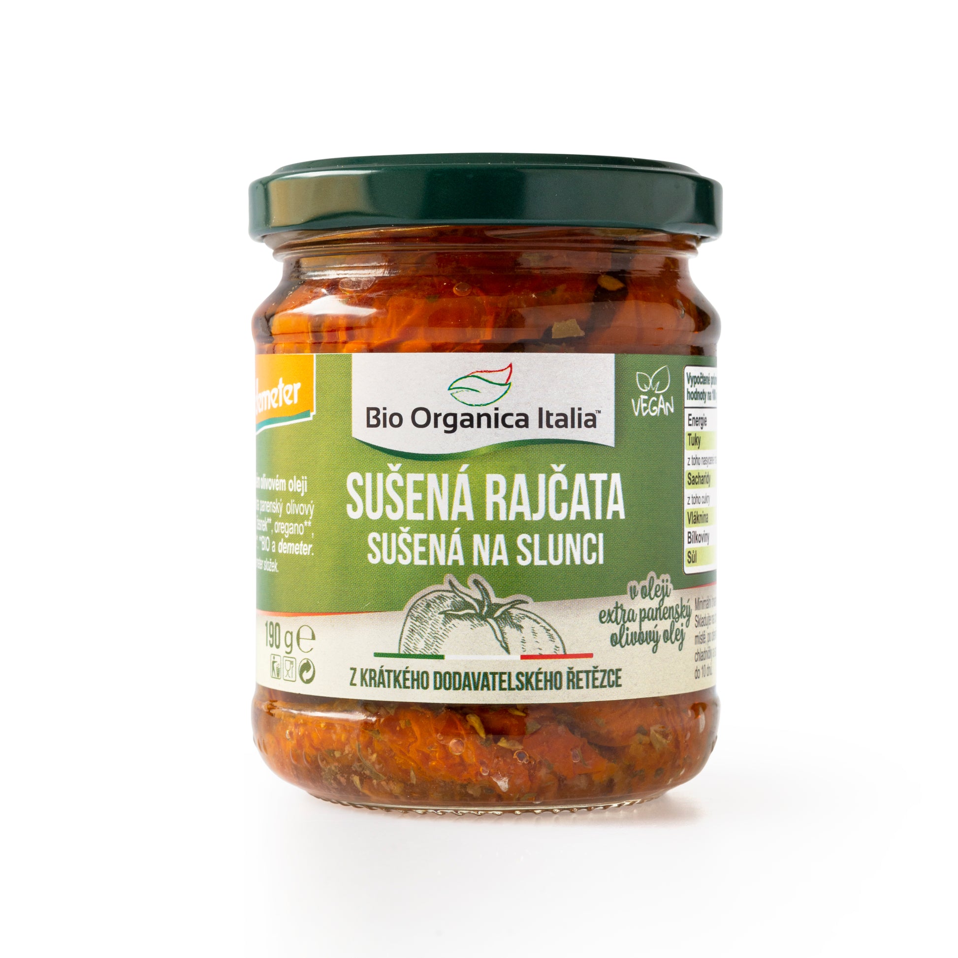 340016 Rajčata sušená v olivovém oleji 190 g BIO   BIO ORGANICA ITALIA-1