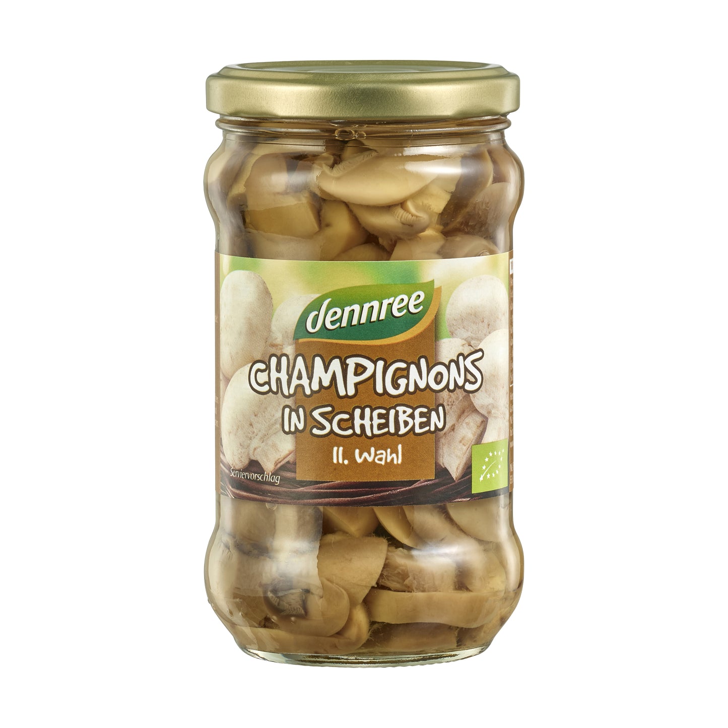 341066 Žampióny krájené ve slaném nálevu 280 g BIO   DENNREE-1