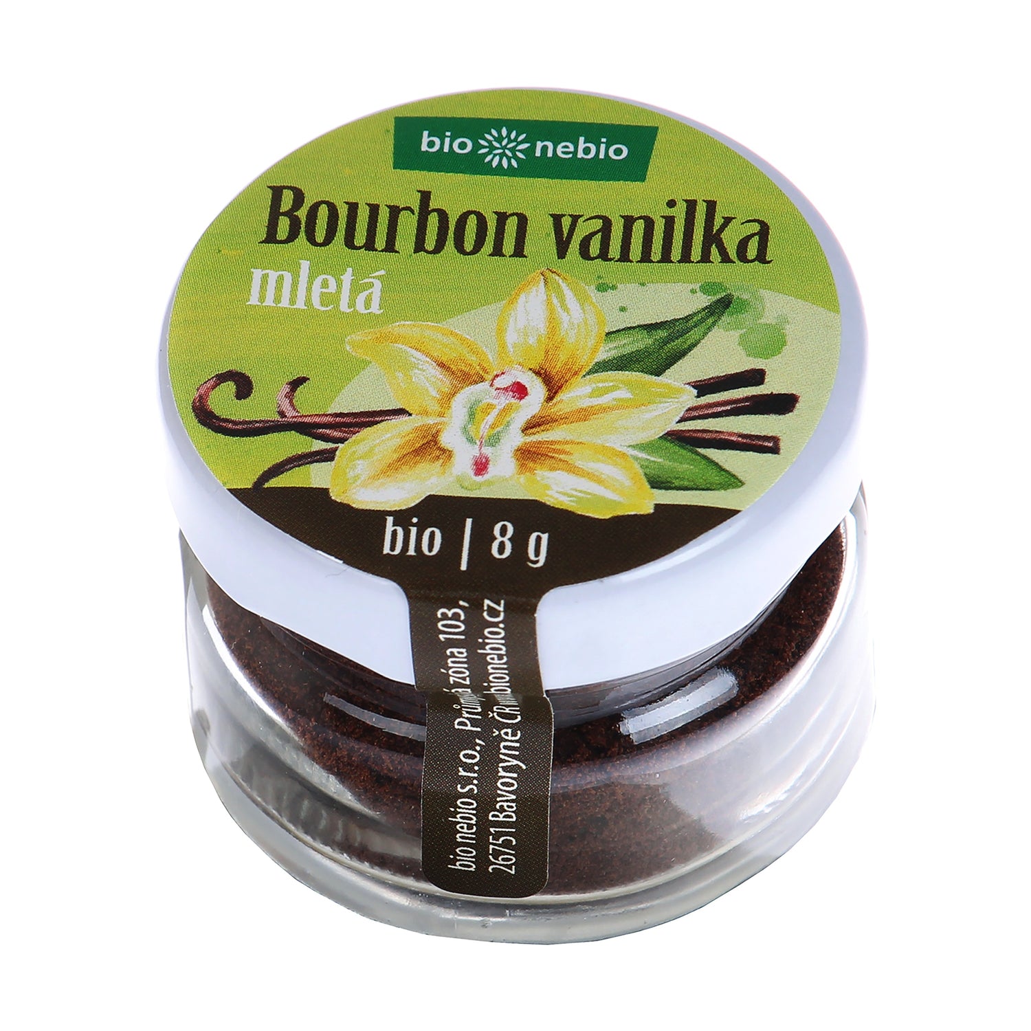 410026 Vanilka Bourbon mletá kořenka 8 g BIO   BIO NEBIO-1