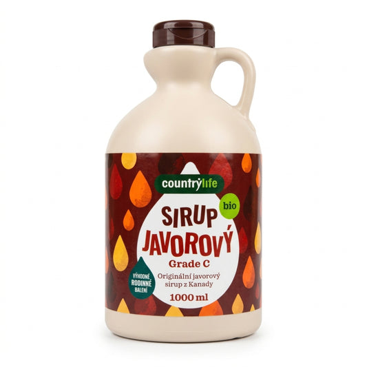 Sirup javorový Grade C 1 l BIO   COUNTRY LIFE