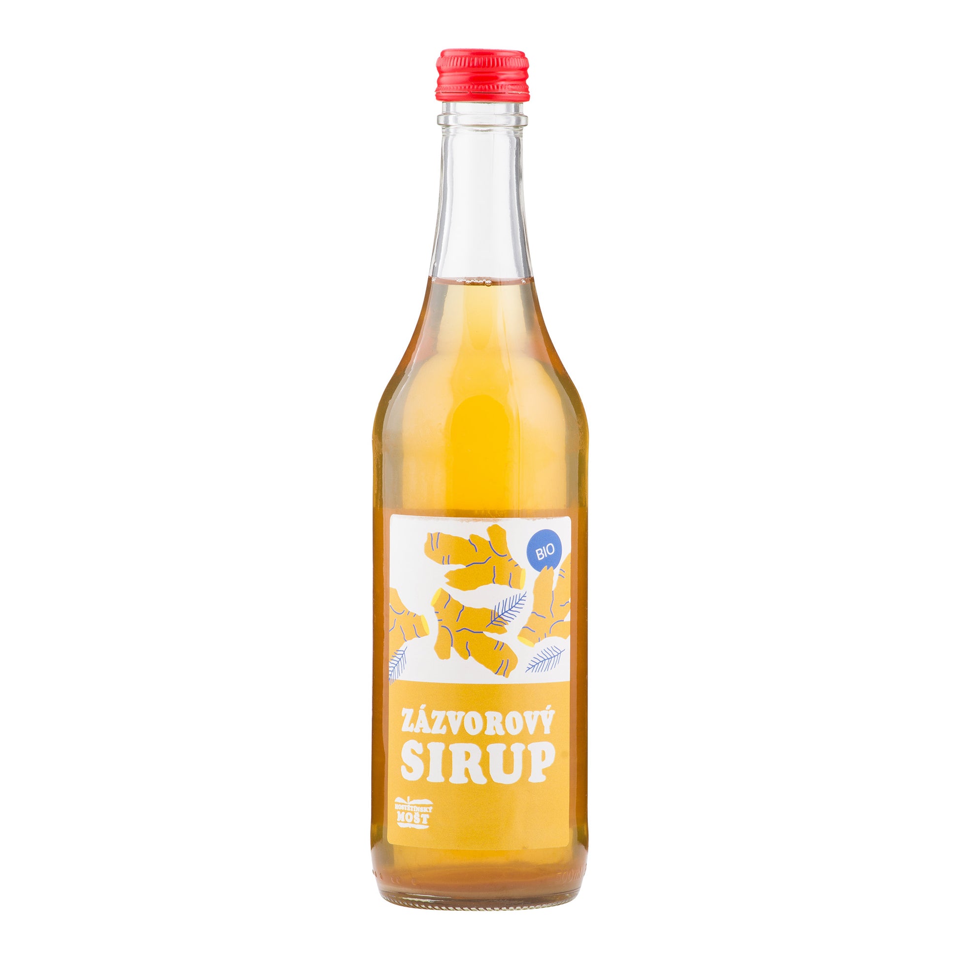 420070 NOVINKA Sirup zázvorový 500 ml BIO   MOŠTÁRNA HOSTĚTÍN-1