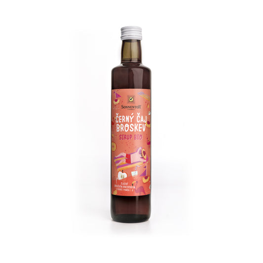 420172 Sirup černý čaj s broskví 500 ml BIO   SONNENTOR-1