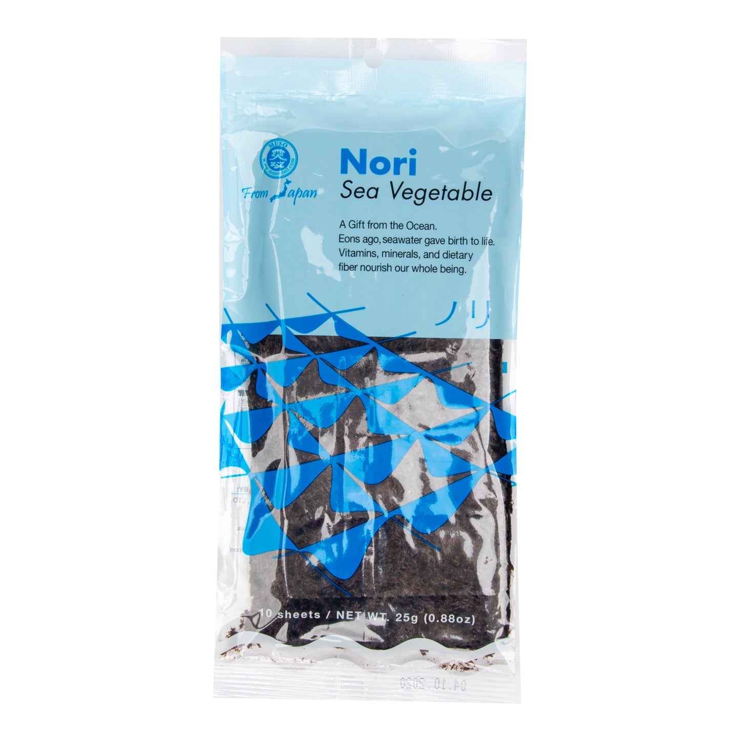 482004 Mořské řasy Nori plátky 25 g   MUSO-1