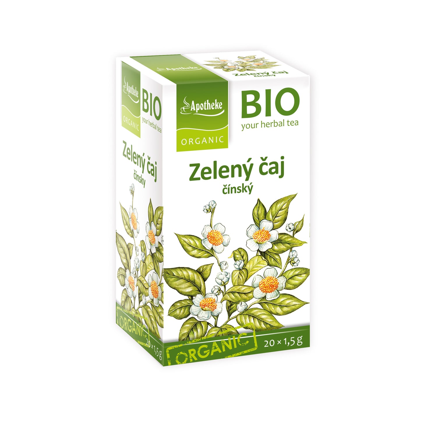 510404 Čaj Zelený 20 sáčků 30 g BIO   MEDIATE-1