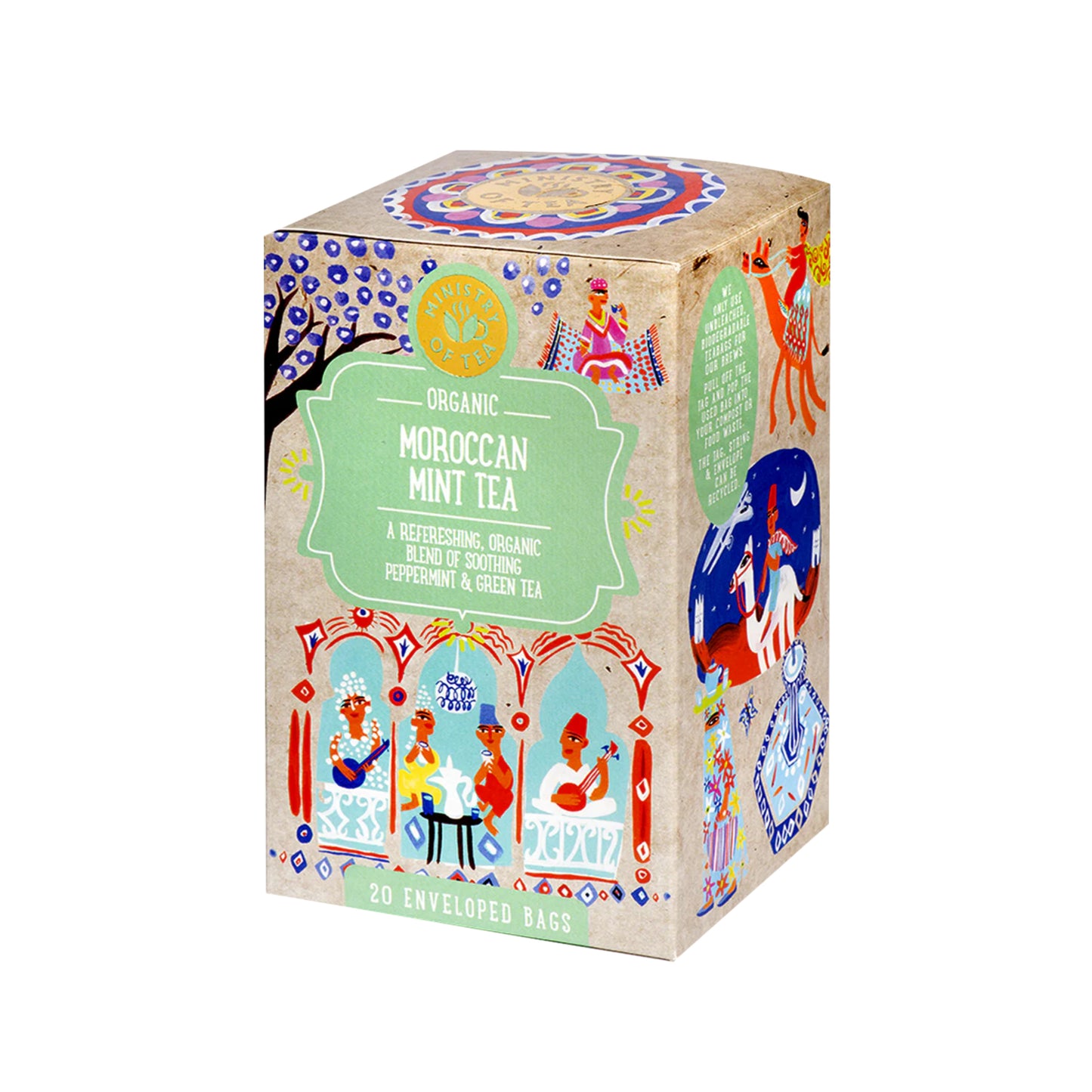 510621 Čaj mátový Maroccan Mint 20 sáčků 30 g BIO   MINISTRY OF TEA-1