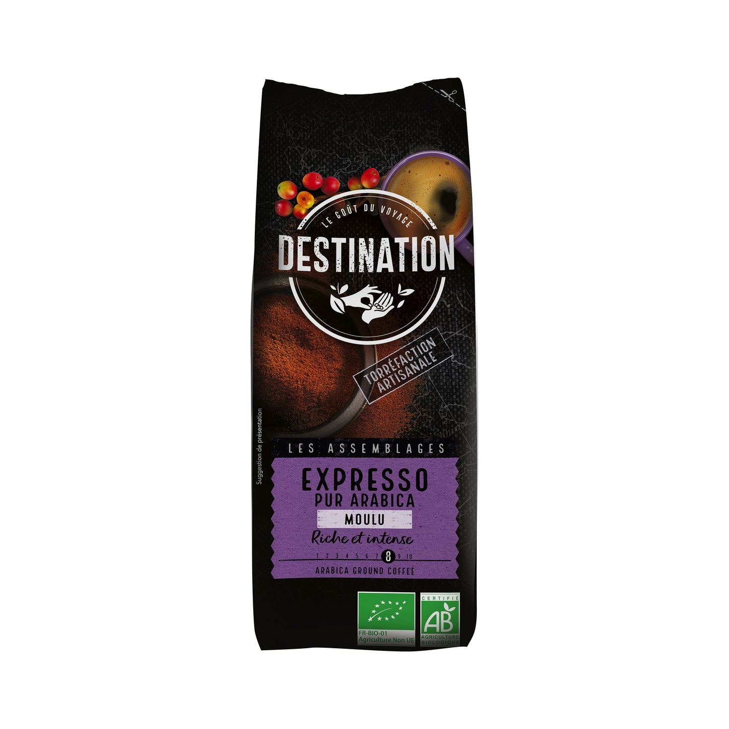 520045 Káva mletá Espresso 250 g BIO   DESTINATION-1