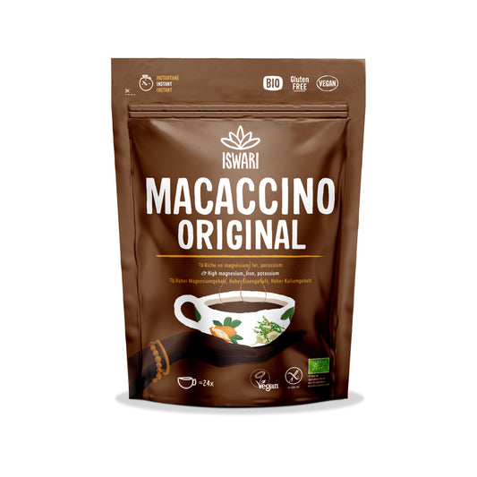 520080 Nápoj instantní Macaccino 250 g BIO   ISWARI -1