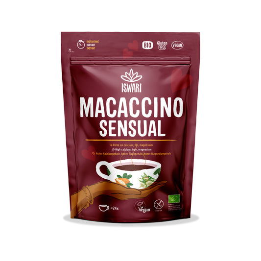 520081 Nápoj instantní Macaccino sensual 250 g BIO   ISWARI -1