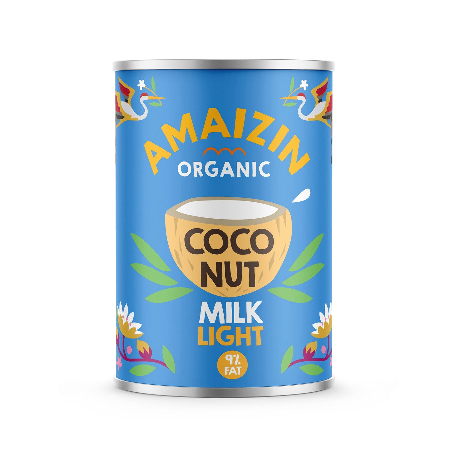 530045 Krém kokosový light 9 % tuku 400 ml BIO   AMAIZIN-1
