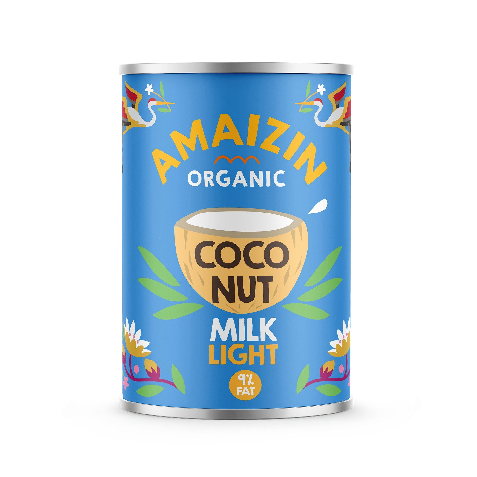 530045 Krém kokosový light 9 % tuku 400 ml BIO   AMAIZIN-1