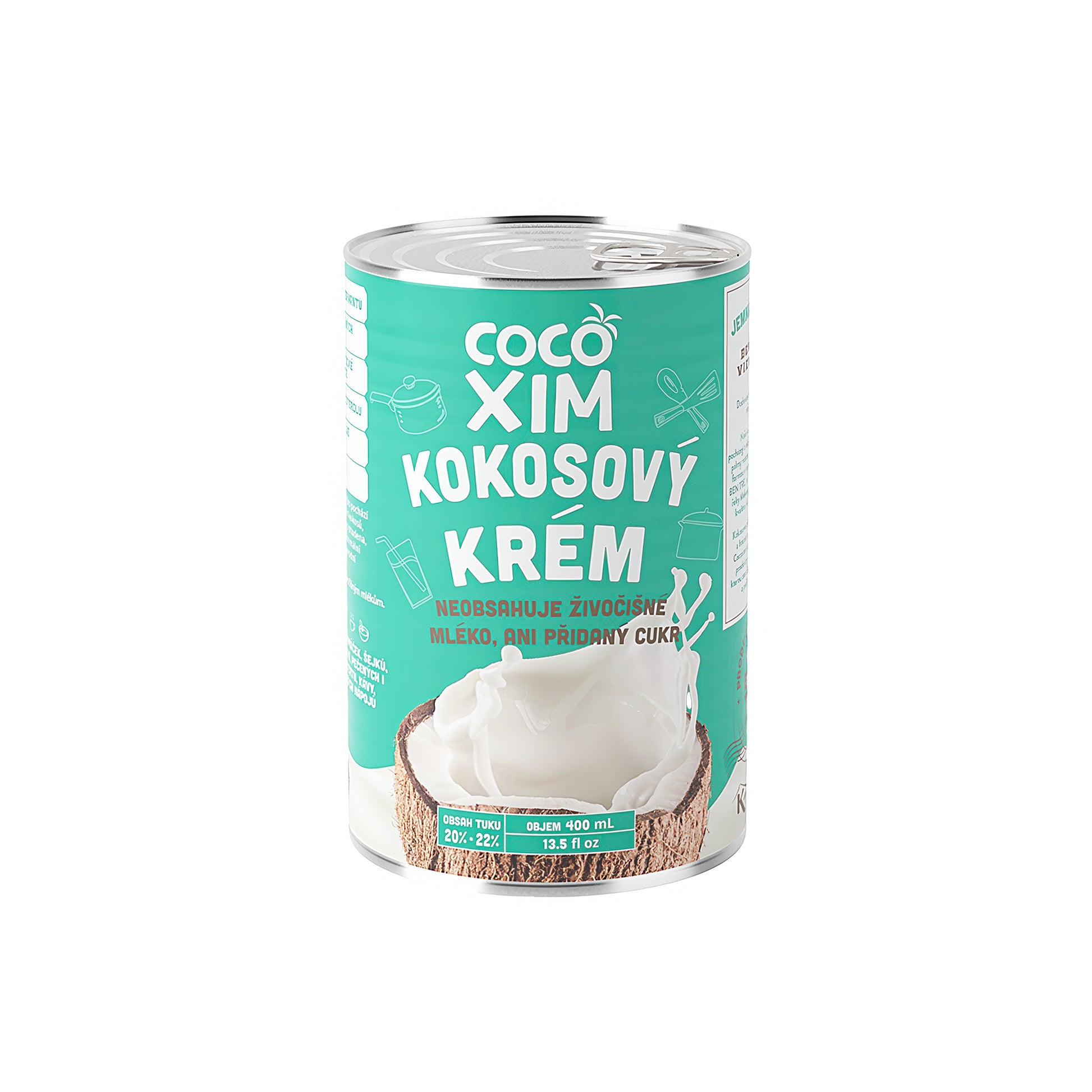 530076 Krém kokosový na vaření plech 20-22 % 400 ml   COCOXIM-1
