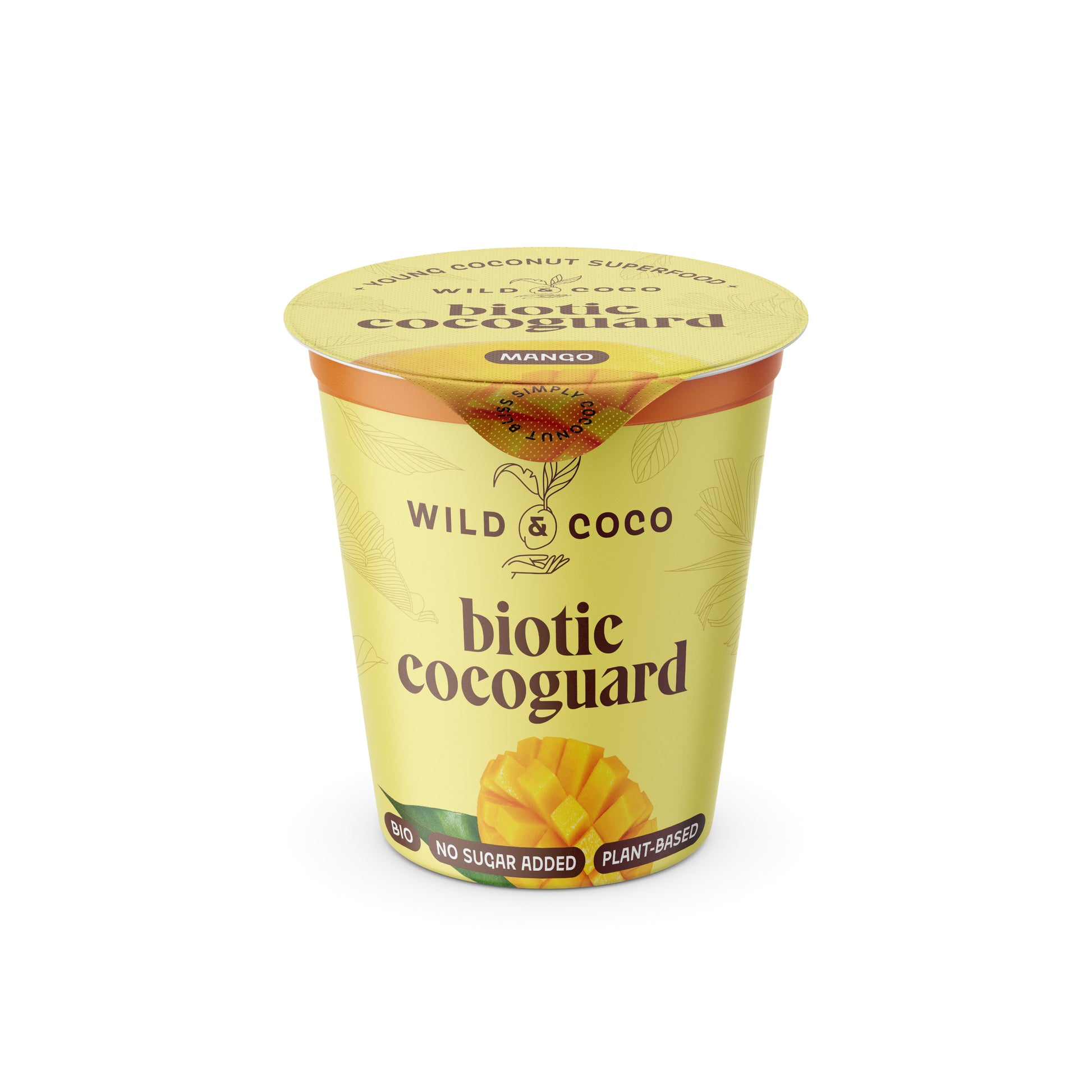530097 Dezert kokosový Biotic Cocoguard Mango 150 ml BIO   WILD & COCO-1