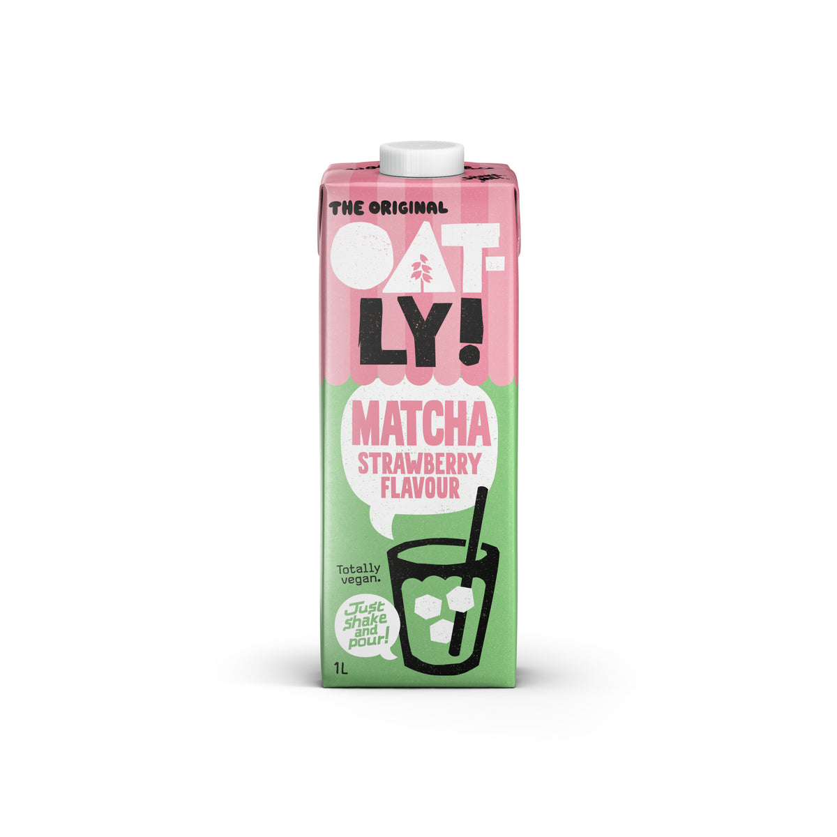 531182 Nápoj ovesný Matcha s příchutí jahody 1 l   OATLY!-1