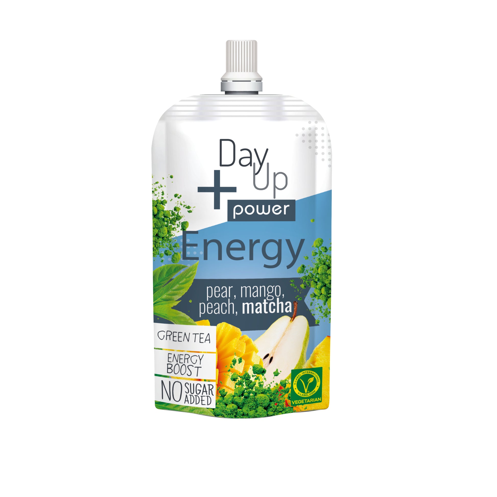 532095 Dezert ovocný hruška, mango, broskev, matcha - kapsička 100 g   DAY UP-1