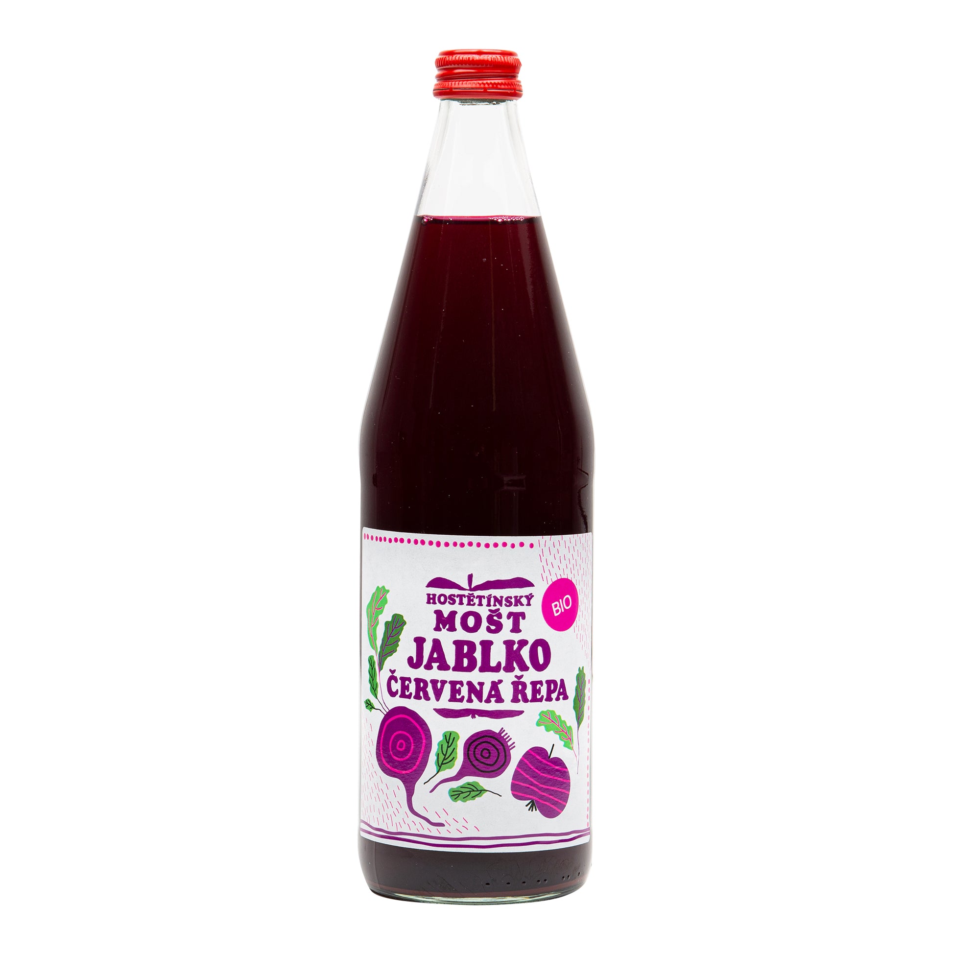 550002 Mošt jablečný s červenou řepou 750 ml BIO   MOŠTÁRNA HOSTĚTÍN-2
