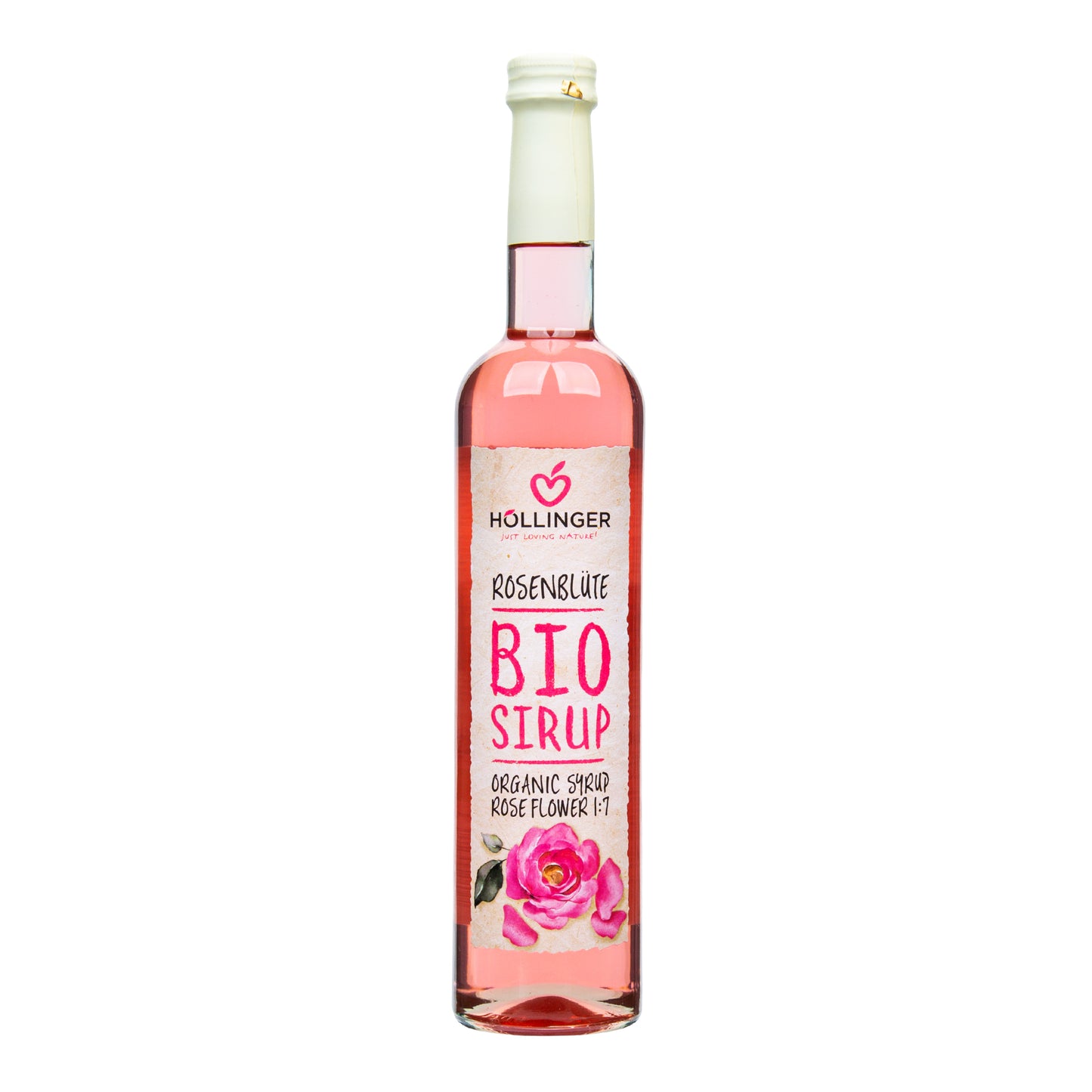 550138 Sirup květ růže 500 ml BIO   HOLLINGER-1