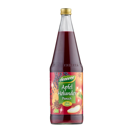 550170 Punč jablko, bezinka bez alkoholu 1 l BIO   DENNREE-1