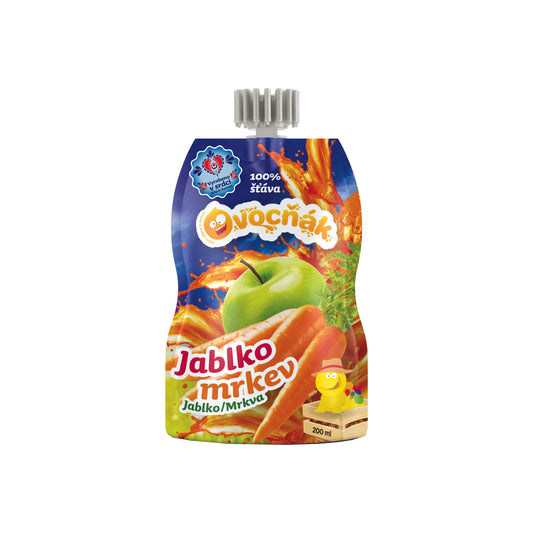 552078 Mošt ovocný jablko-mrkev 200 ml   OVOCŇÁK-1