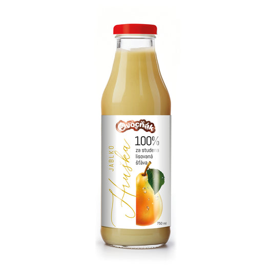 552105 Mošt ovocný jablko-hruška sklo 750 ml   OVOCŇÁK-1