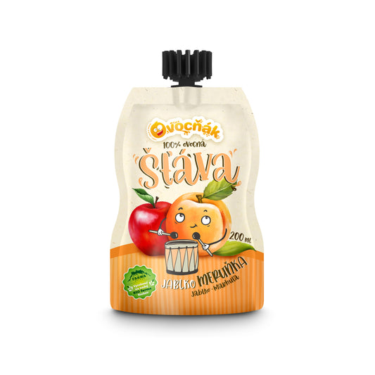 552119 Mošt ovocný jablko-meruňka 200 ml   OVOCŇÁK-1