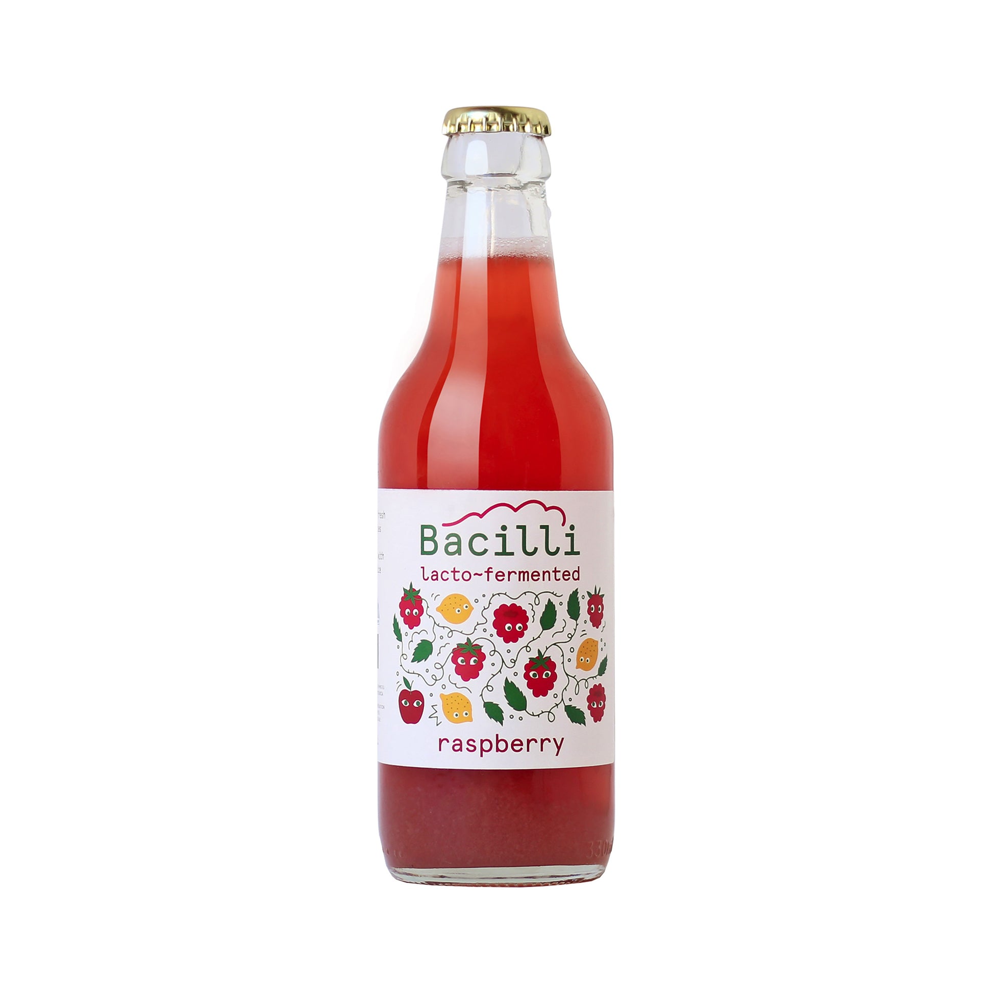 570108 Limonáda fermentovaná Malinovka 330 ml BIO   BACILLI-1