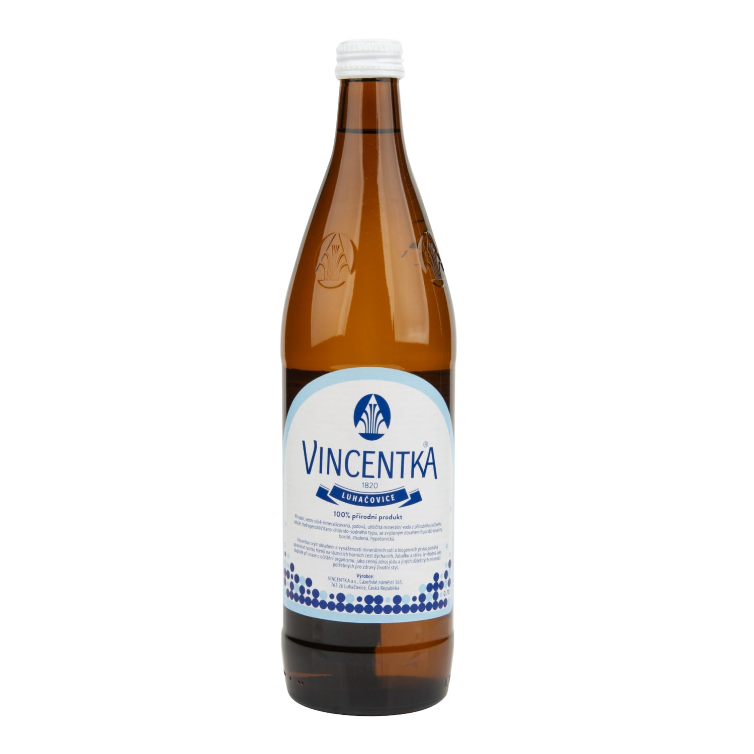 574001 Vincentka léčivá minerální voda 700 ml   VINCENTKA-1