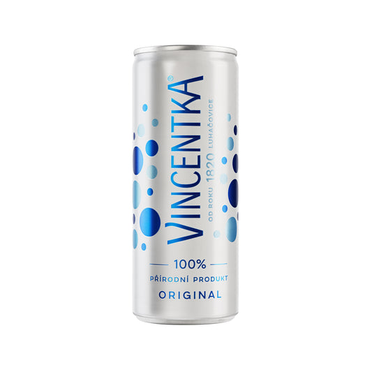 574035 Vincentka minerální voda plech 250 ml   VINCENTKA-1