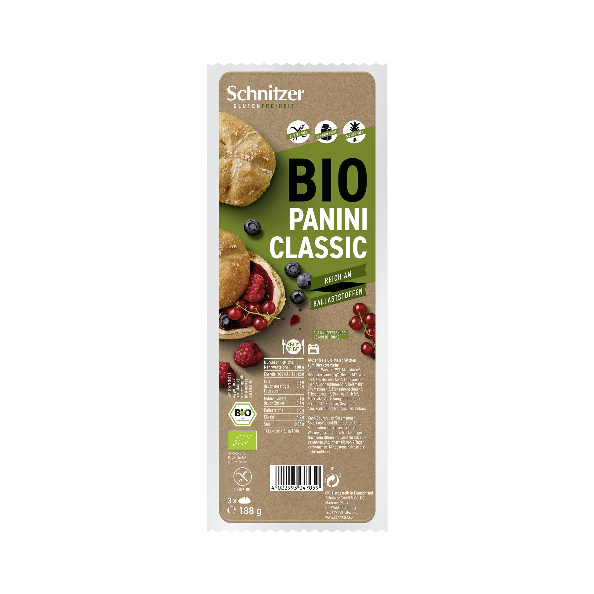 610079 Panini klasik bezlepkové 188 g BIO   SCHNITZER-1