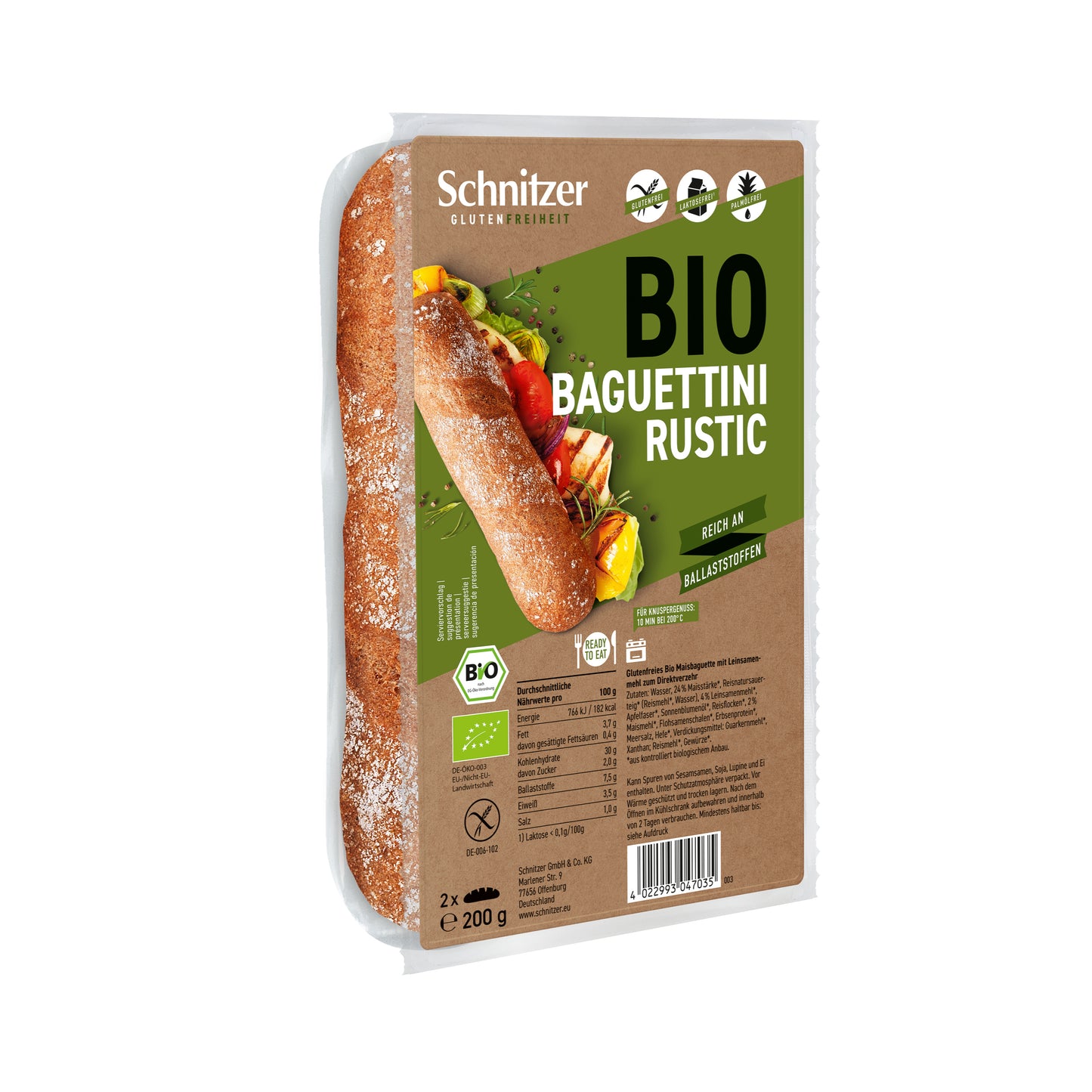 610098 Bagety rustikální mini bezlepkové 200 g BIO   SCHNITZER-1