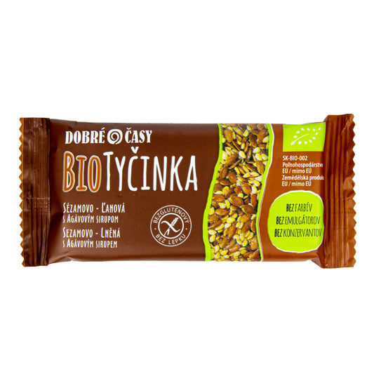 630120 Tyčinka sezamovo-lněná 40 g BIO   DOBRÉ ČASY-2