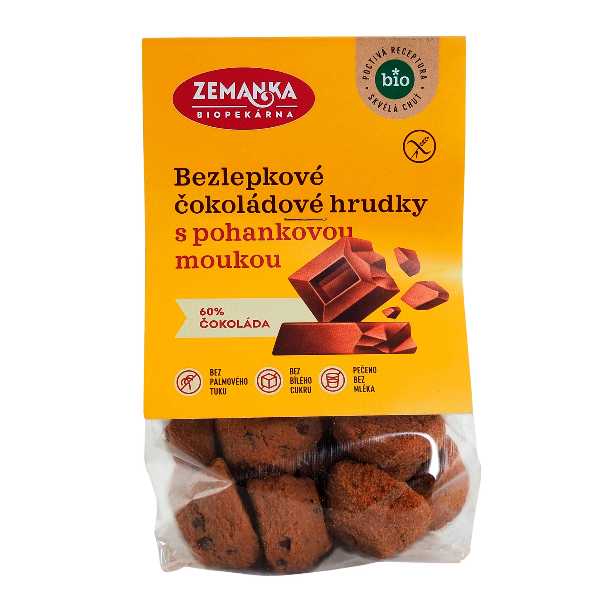 630168 Hrudky pohankové s čokoládou bezlepkové 100 g BIO   ZEMANKA-3