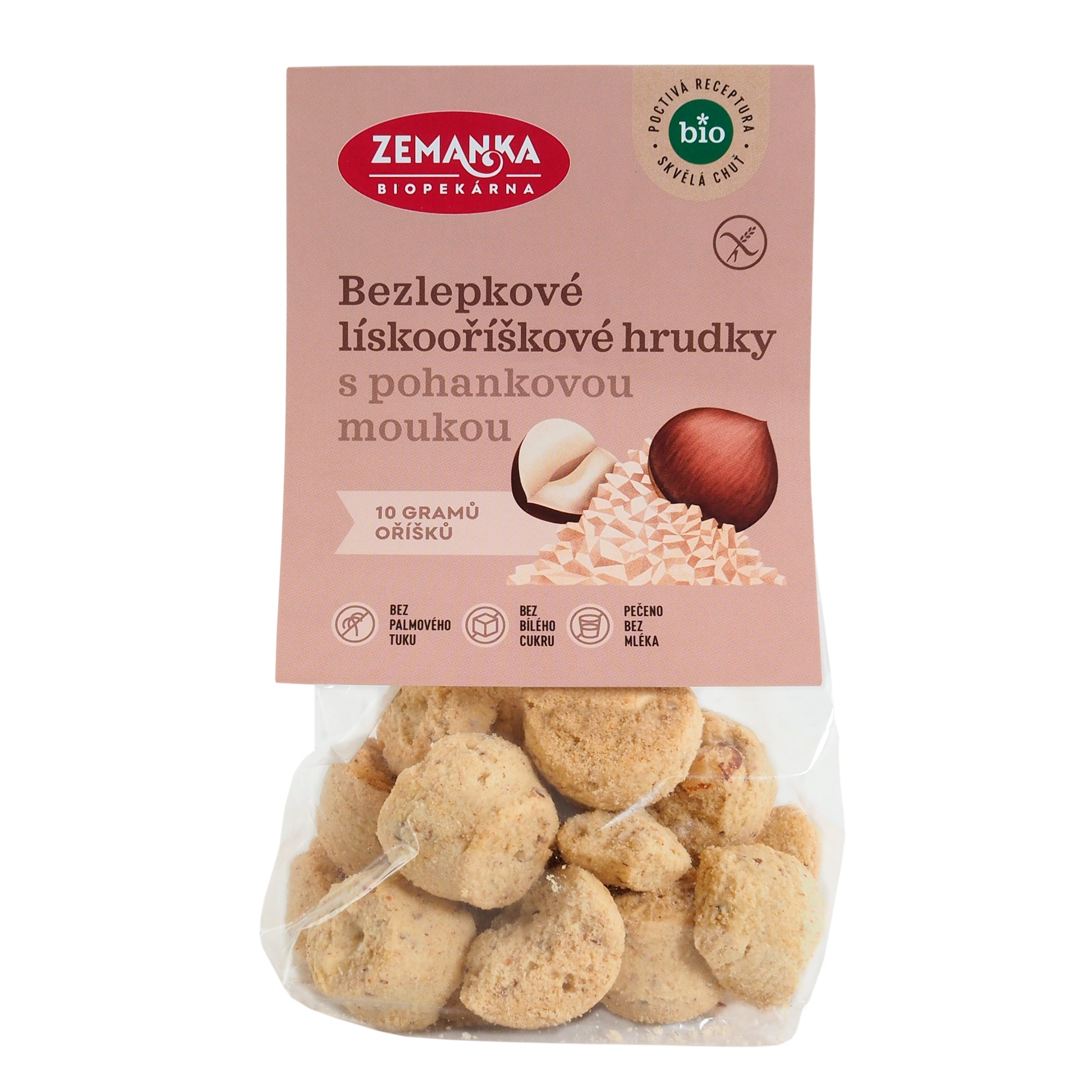 630169 Hrudky pohankové s lískovými oříšky bezlepkové 100 g BIO   ZEMANKA-2
