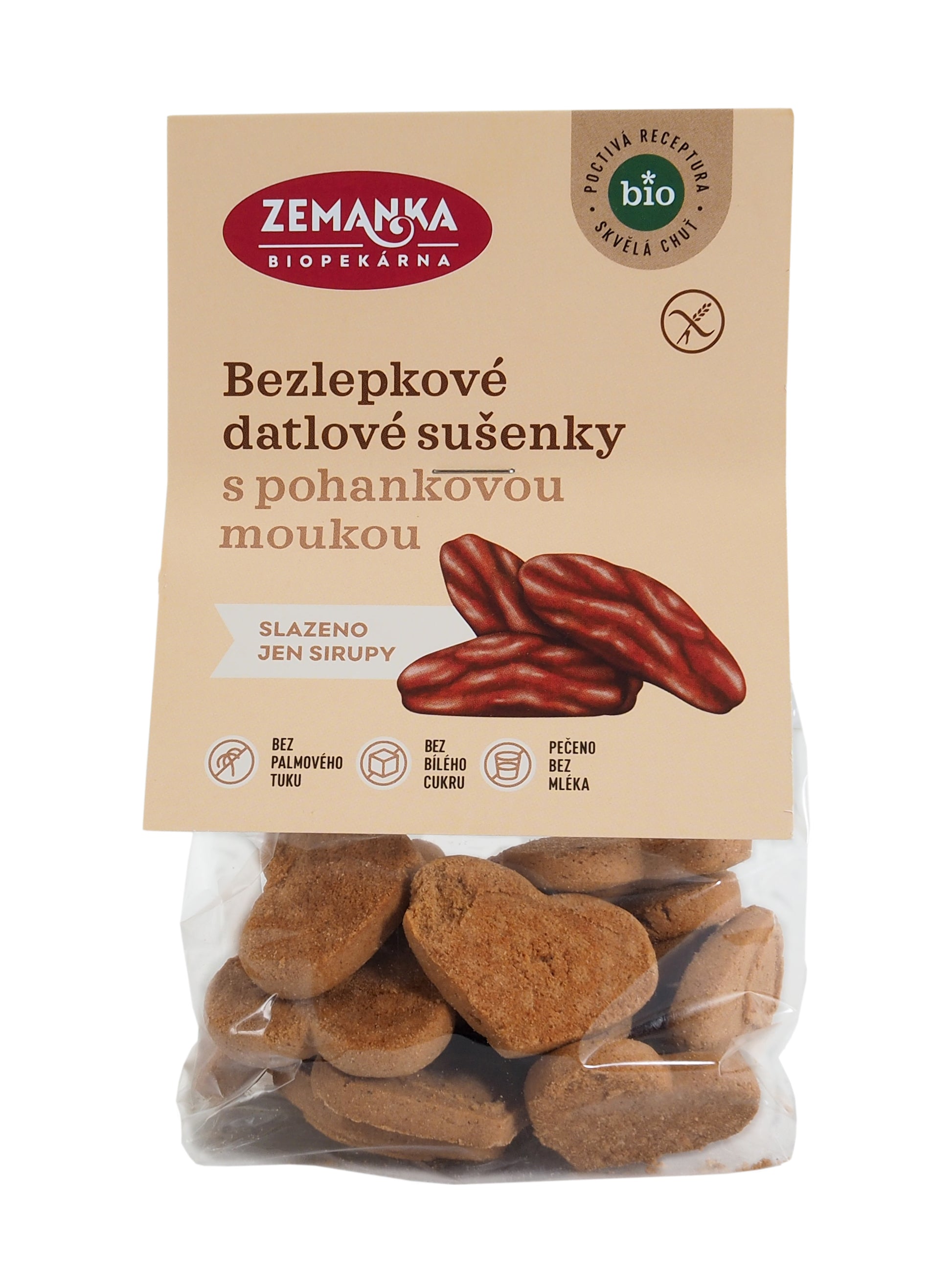630171 Sušenky pohankovo - datlové bezlepkové 100 g BIO   ZEMANKA-1