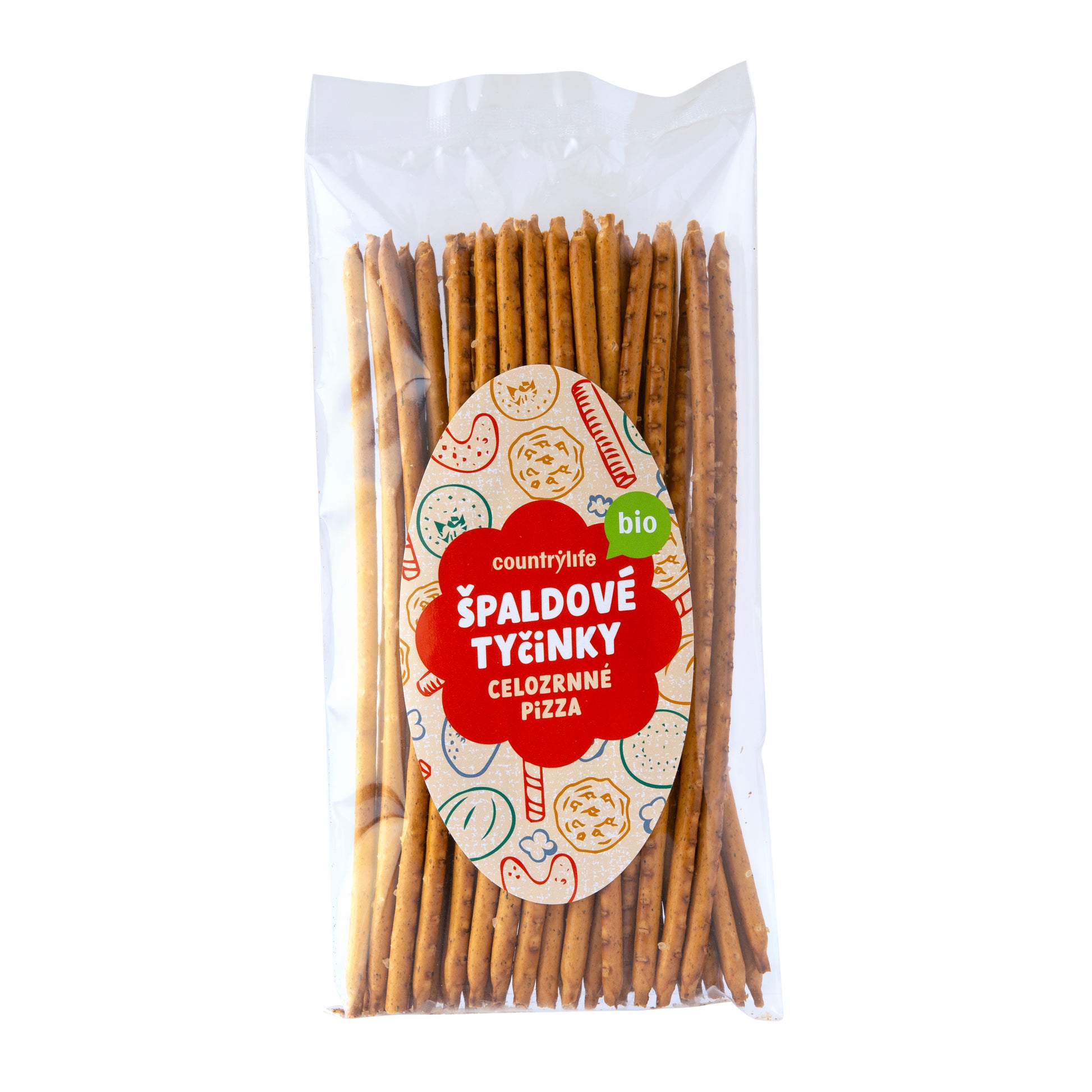 630247 Tyčinky špaldové celozrnné pizza 100 g BIO   COUNTRY LIFE-1