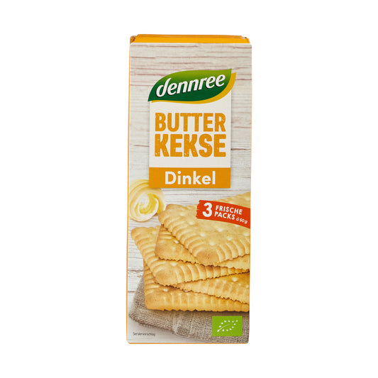 630265 Sušenky máslové ze špaldové mouky 150 g BIO   DENNREE-1