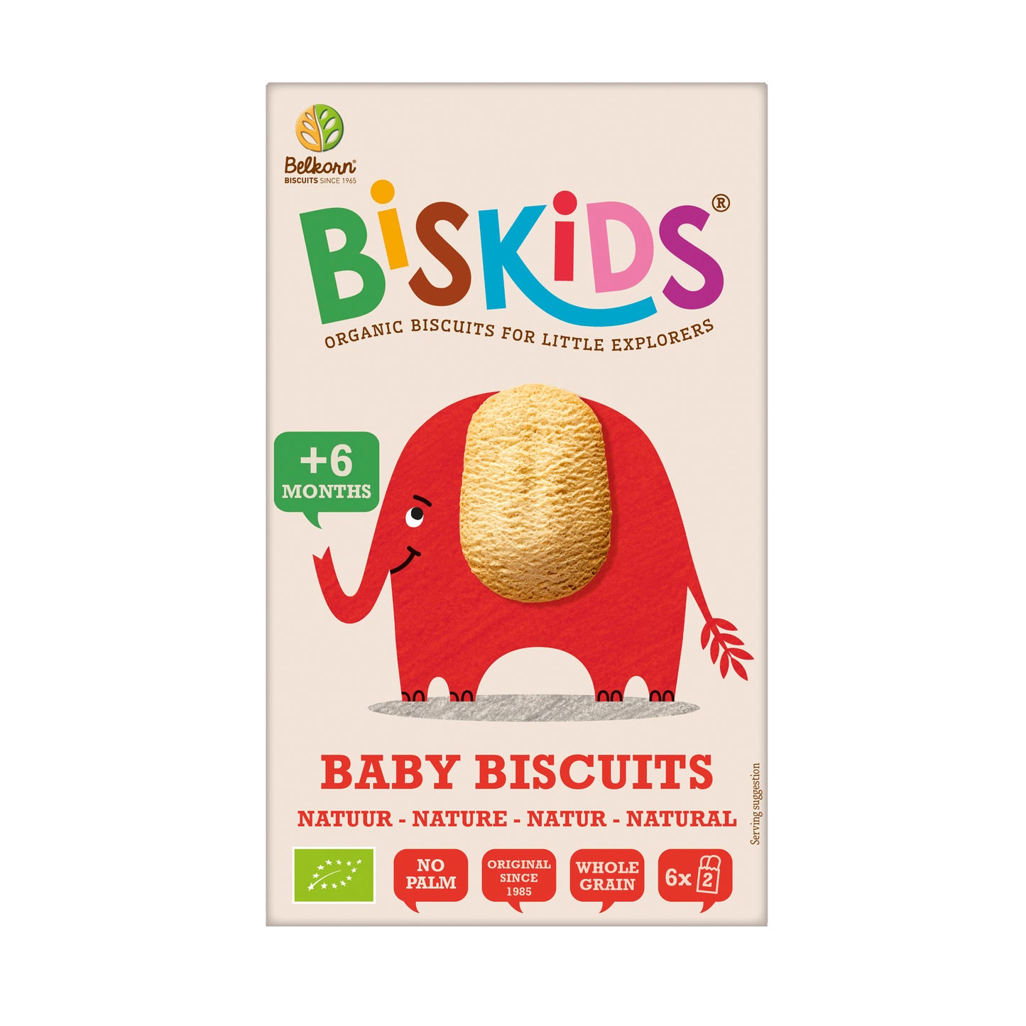 630276 Sušenky celozrnné dětské Natural 6M+ 120 g BIO   BISKIDS-1