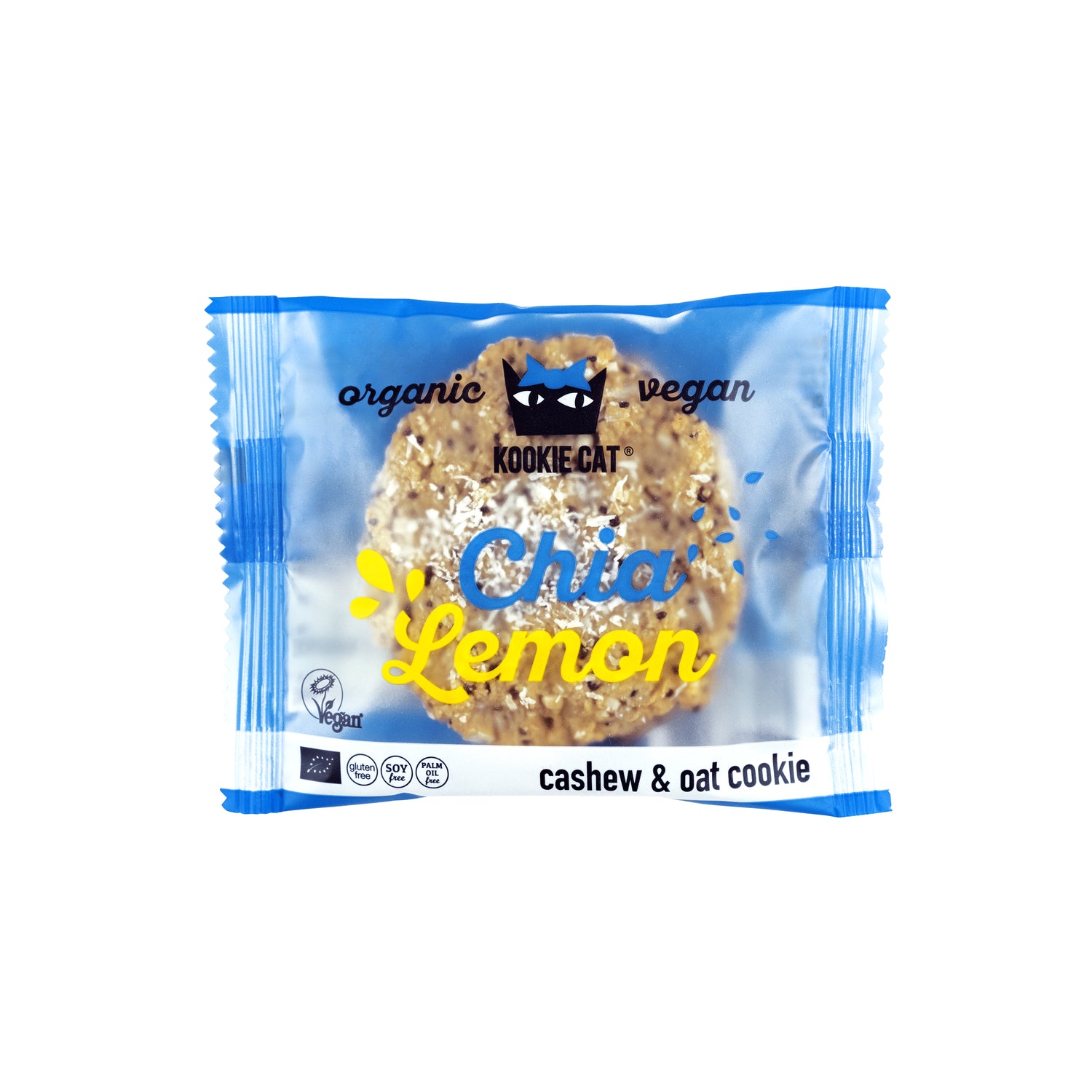 630329 Cookie citronové s chia veganské bezlepkové 50 g BIO   KOOKIE CAT-1