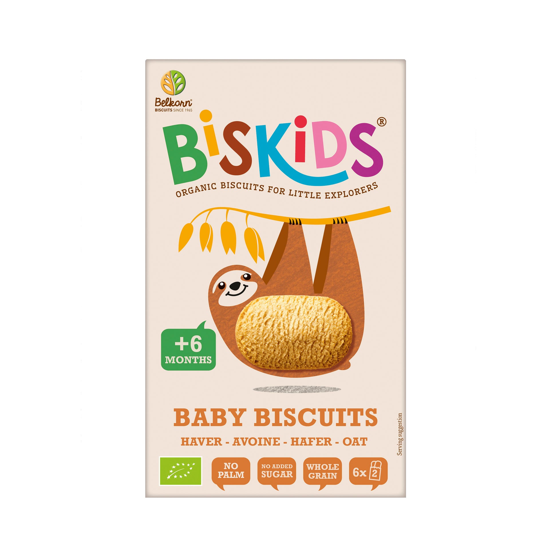 630339 Sušenky celozrnné ovesné bez přidaného cukru dětské 6M+ 120 g BIO   BISKIDS-1