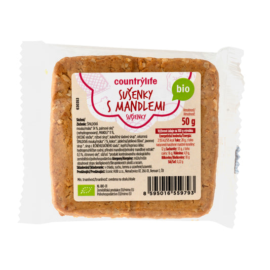 630353 Sušenky s mandlemi 50 g BIO   COUNTRY LIFE-1