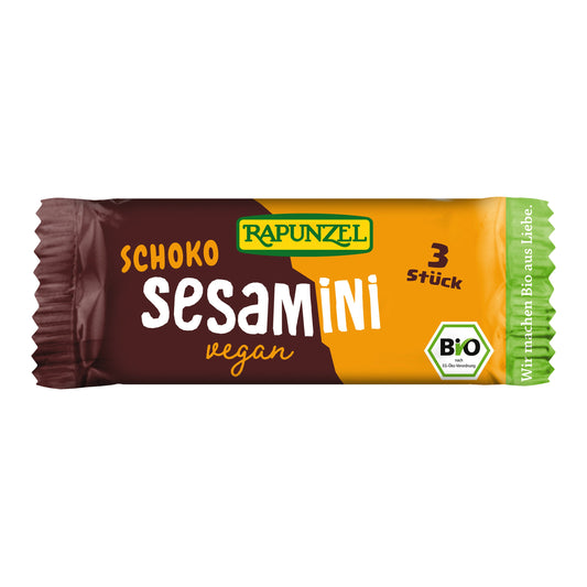 630378 Plátky sezamové v hořké čokoládě vegan 27 g BIO   RAPUNZEL-1