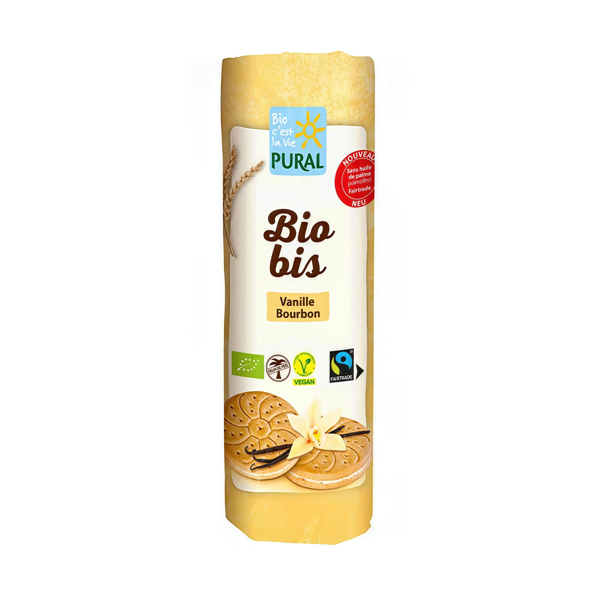 630382 Sušenky s vanilkovým krémem 320 g BIO   PURAL -1