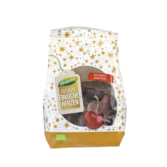 630413 Perníčky s třešňovou náplní 125 g BIO   DENNREE-1