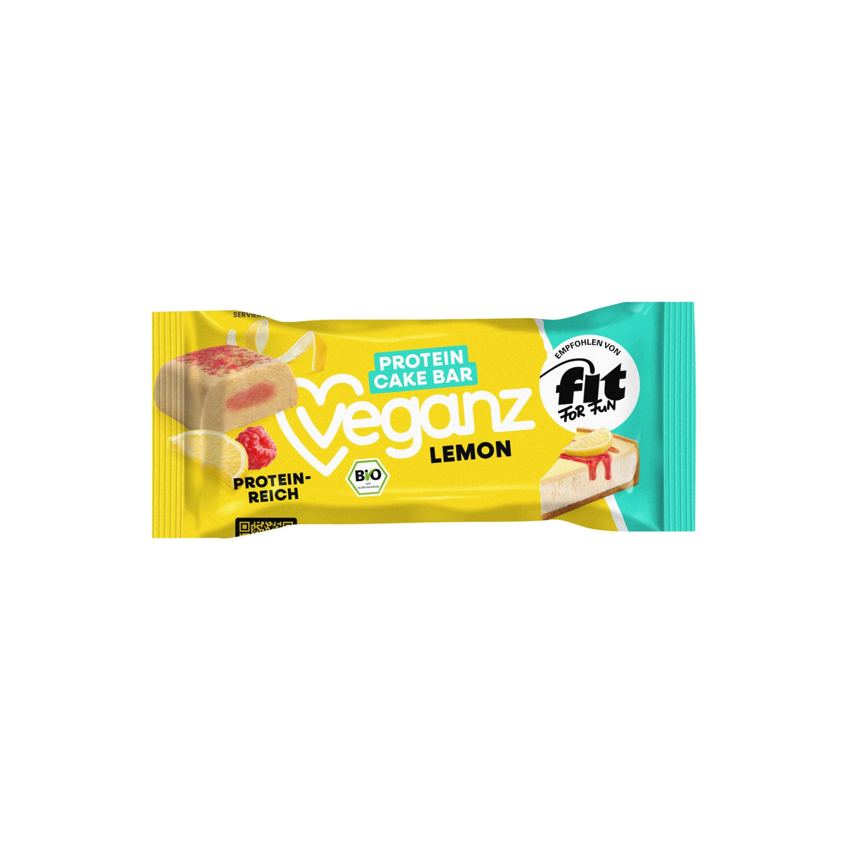 630436 Tyčinka proteinová Cake bar Lemon 45 g BIO   VEGANZ-1