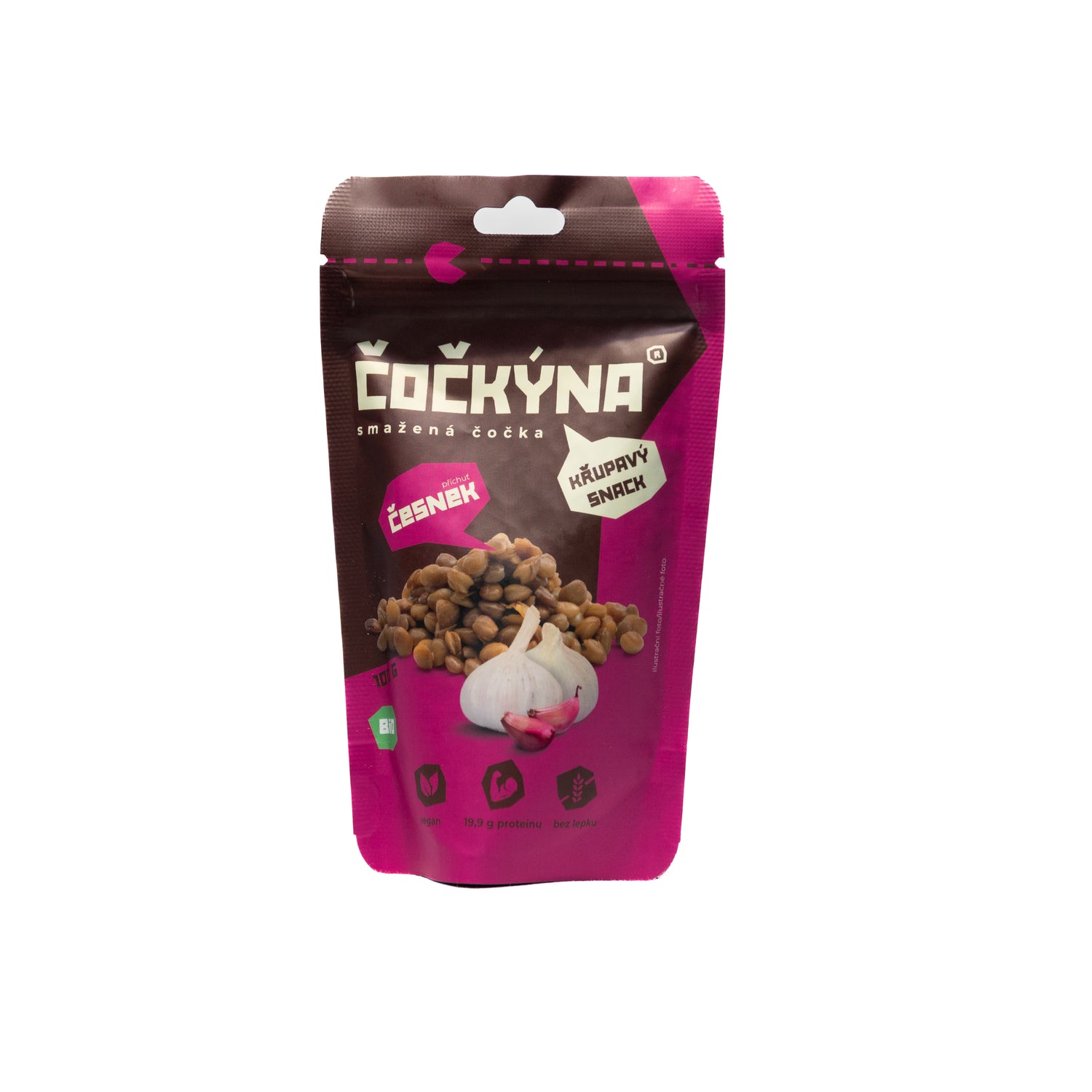 640126 Čočka smažená - česnek 100 g BIO   ČOČKÝNA-1