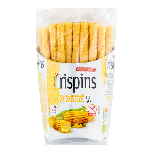 641013 Tyčinka kukuřičná Crispins bezlepková 50 g BIO   EXTRUDO-2