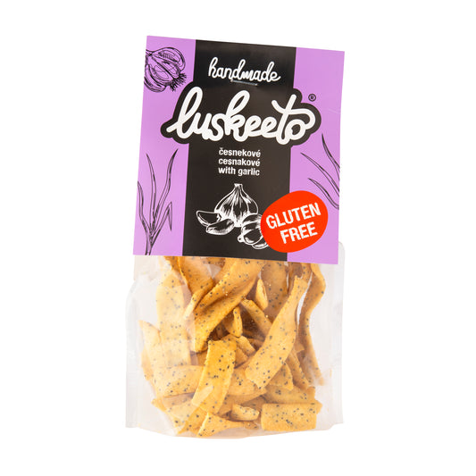 645032 Krekry luštěninové s česnekem 70 g   LUSKEETO-1