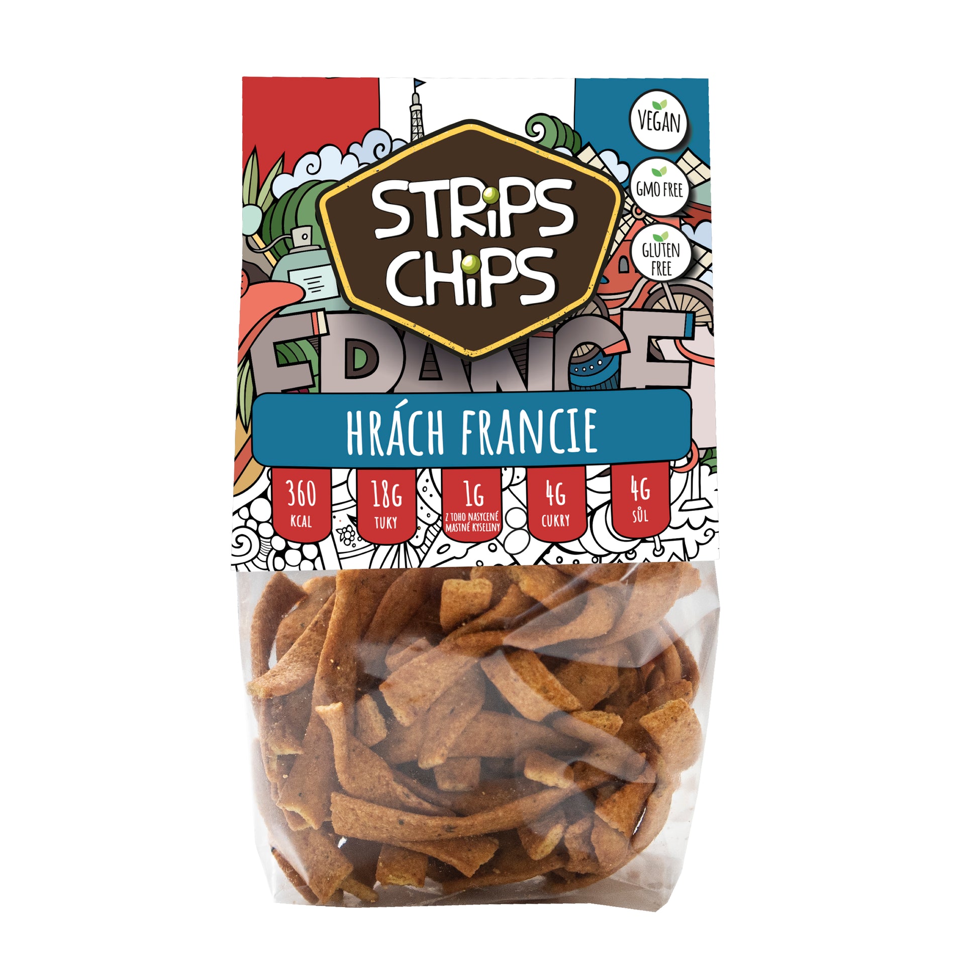 645044 Krekry luštěninové Francie 80 g   STRIPS CHIPS-1