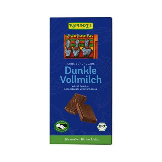 665282 Mléčná tmavá čokoláda 46 % 100 g BIO   RAPUNZEL-1